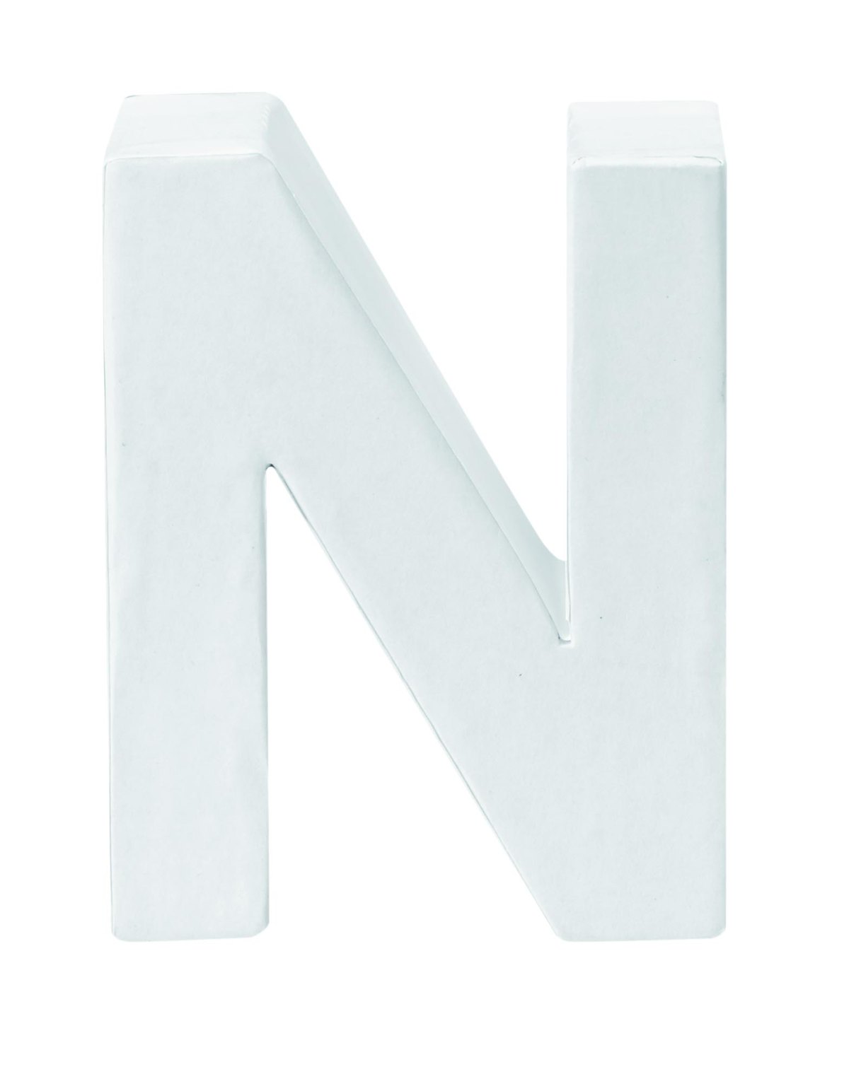 Kartonnen letters N 10x3,5cm